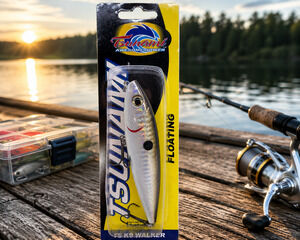 Tsunami TS K9 Walker 4” Floating Topwater Lure Golden Shad TSK94F-201 NOS
